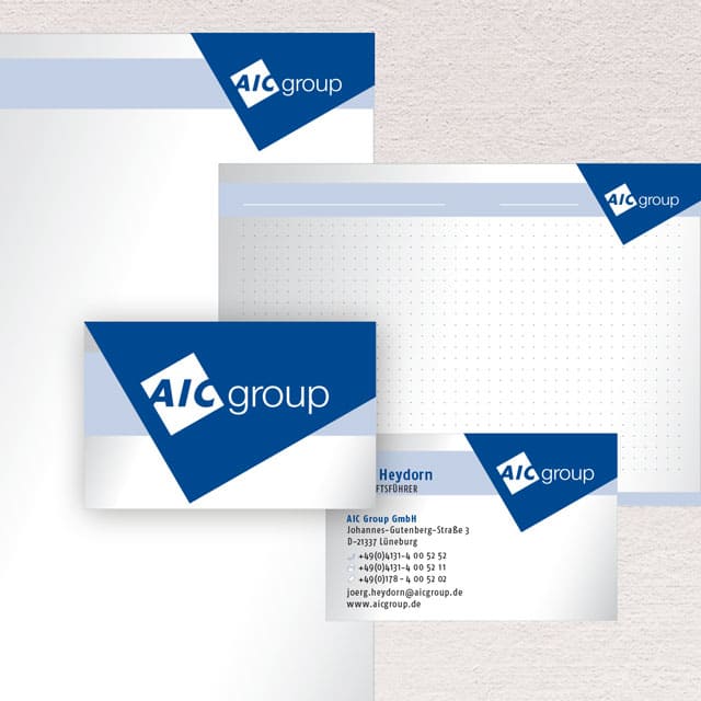 Heydorndesign - Grafik-Design - AIC Group -Corporate Identity
