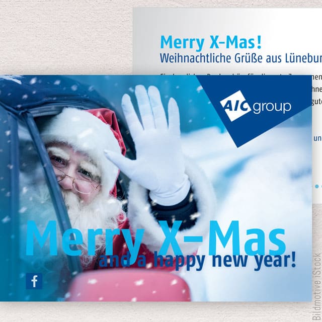 Heydorndesign - Grafik-Design - AIC Group - Weihnachtskarte Merry Xmas