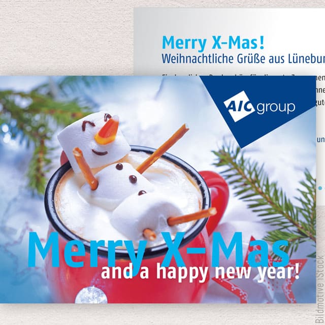 Heydorndesign - Grafik-Design - AIC Group - Weihnachtskarte Merry Xmas