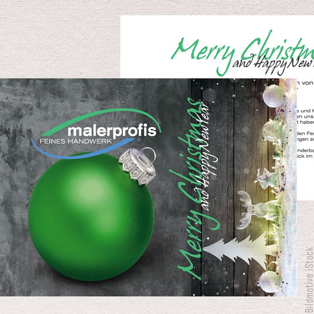 Heydorndesign - Grafik-Design - malerprofis - Weihnachtskarte Merry Xmas