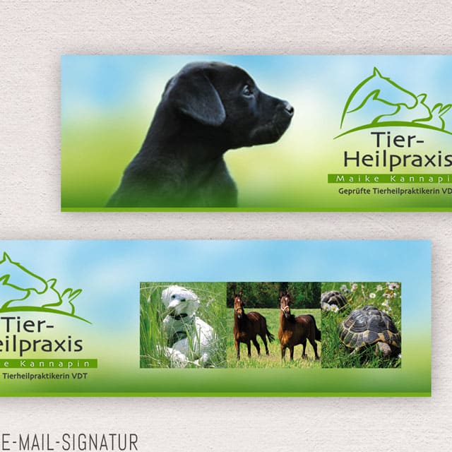 Heydorndesign - Grafik-Design - Tierheilpraxis - Signaturbanner