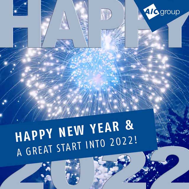 Heydorndesign - Social Media - AIC Group - Post: Happy New Year